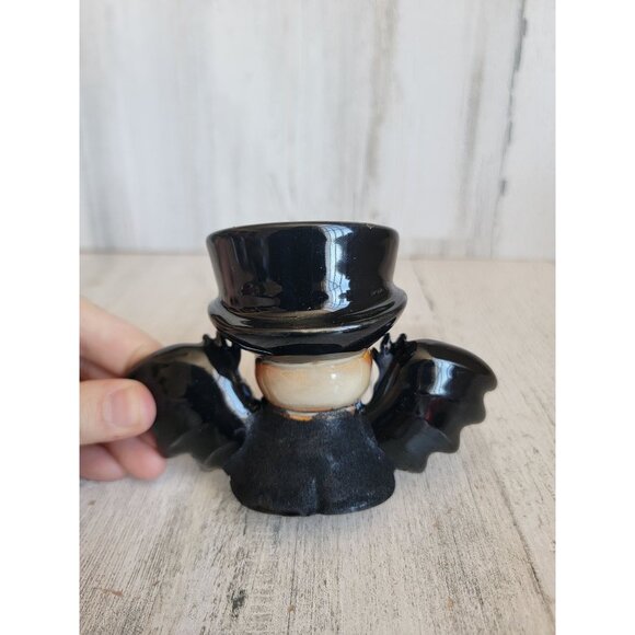 Yankee Candle bat boy tea light holder Halloween decor skeleton - Picture 7 of 8